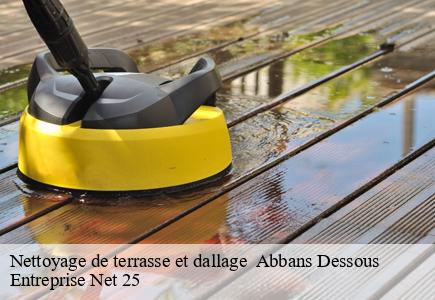 Nettoyage de terrasse et dallage   abbans-dessous-25320 Entreprise Net 25 