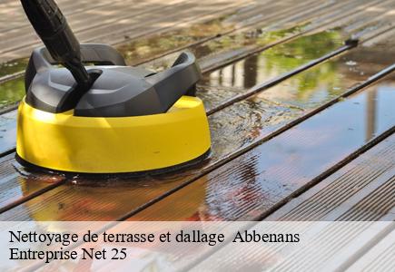 Nettoyage de terrasse et dallage   abbenans-25340 Entreprise Net 25 