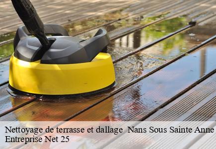 Nettoyage de terrasse et dallage   nans-sous-sainte-anne-25330 Entreprise Net 25 