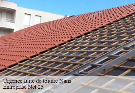 Urgence fuite de toiture  nans-25680 Entreprise Net 25 